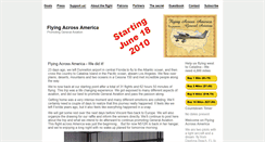 Desktop Screenshot of flyingacrossamerica.com